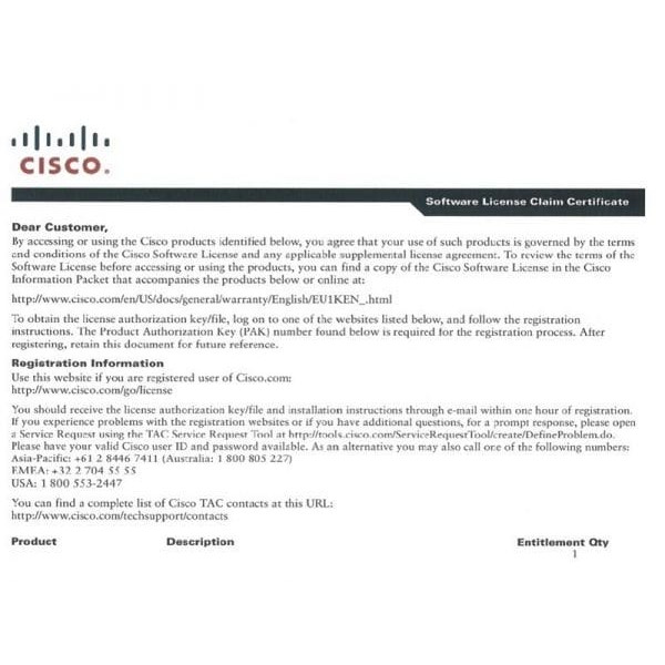 Cisco BE6K-START-UWL35