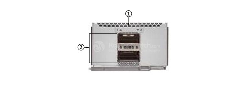  the front panel of C9500-NM-2Q=