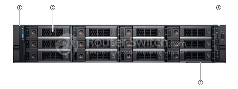 Dell R540 12LFF front view