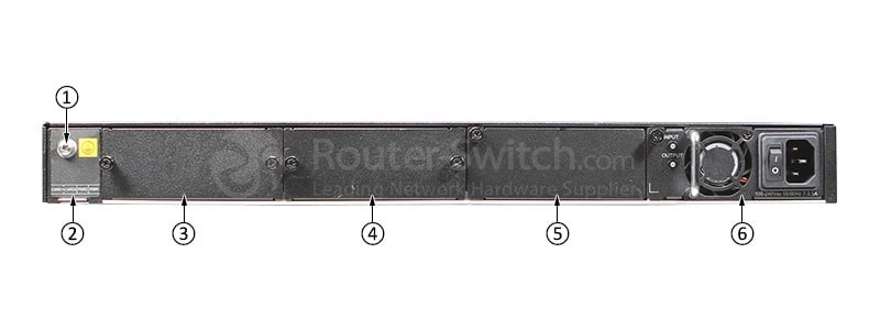 Huawei S5730-68C-PWH-HI Back View