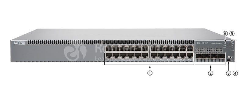 Juniper EX3400-24T Front View