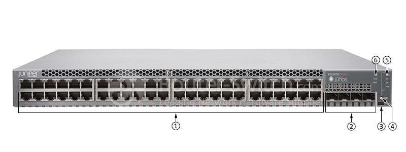 Juniper EX3400-48P Front View