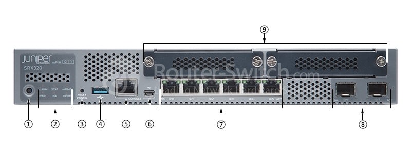 Juniper SRX320 Front View