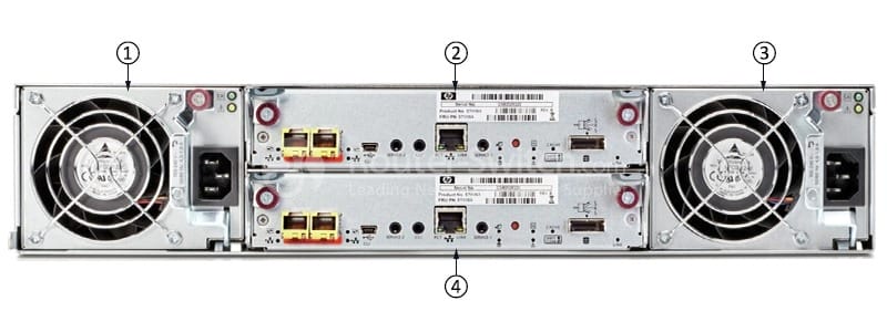 MSA 1040 enclosure rear panel