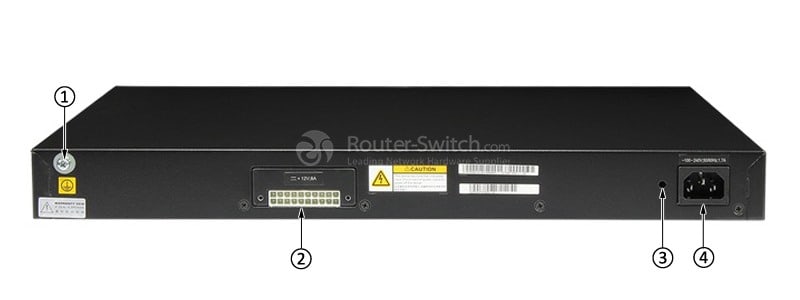 S5700-28P-PWR-LI-AC Back Panel
