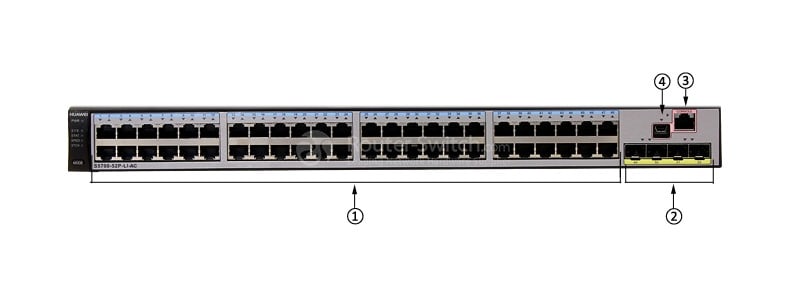  S5700-52P-PWR-LI-AC front panel