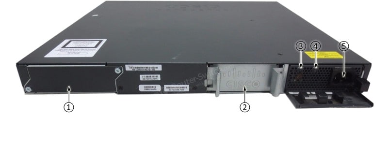 WS-C2960XR-48FPD-I Back Panel