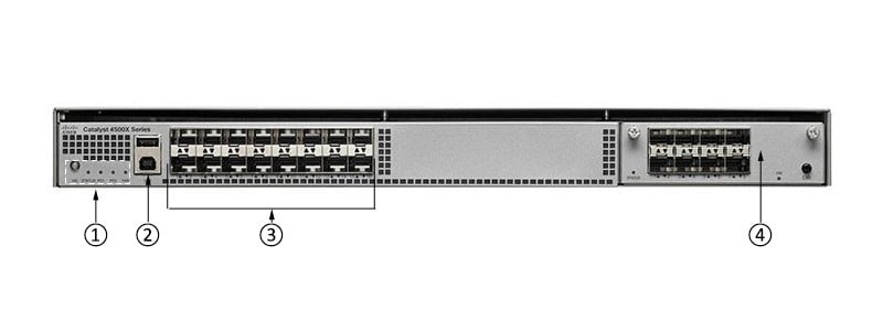 WS-C4500X-24X-ES Front Panel