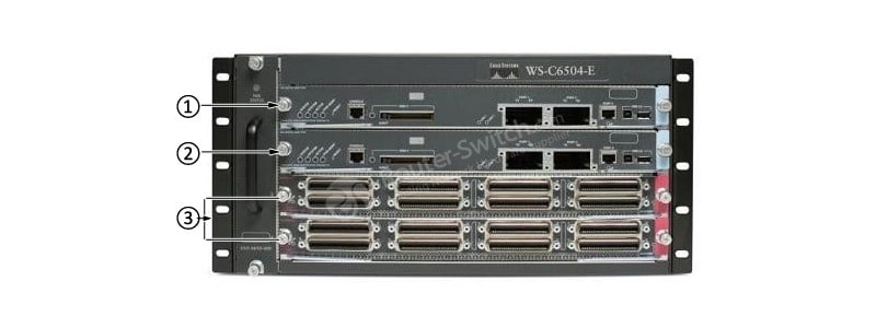 Catalyst 6504-E Switch—Front View