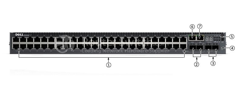 передняя панель n3048et-on